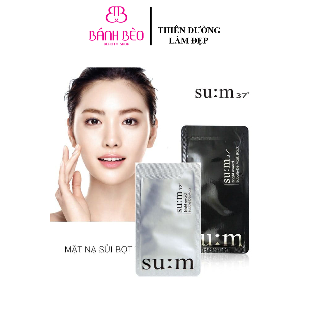 Mặt Nạ Sủi Bọt Thải Độc Trắng Da Su:m 37