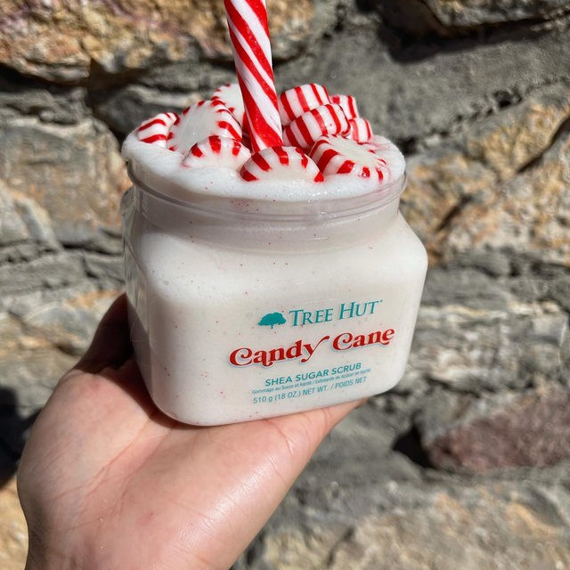Tẩy tế bào chết Tree Hut shea sugar scrub candy candy cane 510g