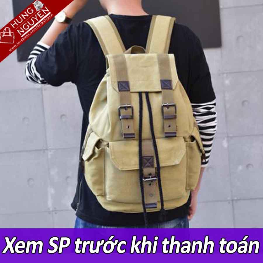 Balo Nam vải Canvas (Vải bố) cao cấp 2019