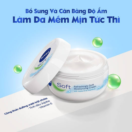 Kem Dưỡng Ẩm Nivea Soft Hủ 200ml (Đức)