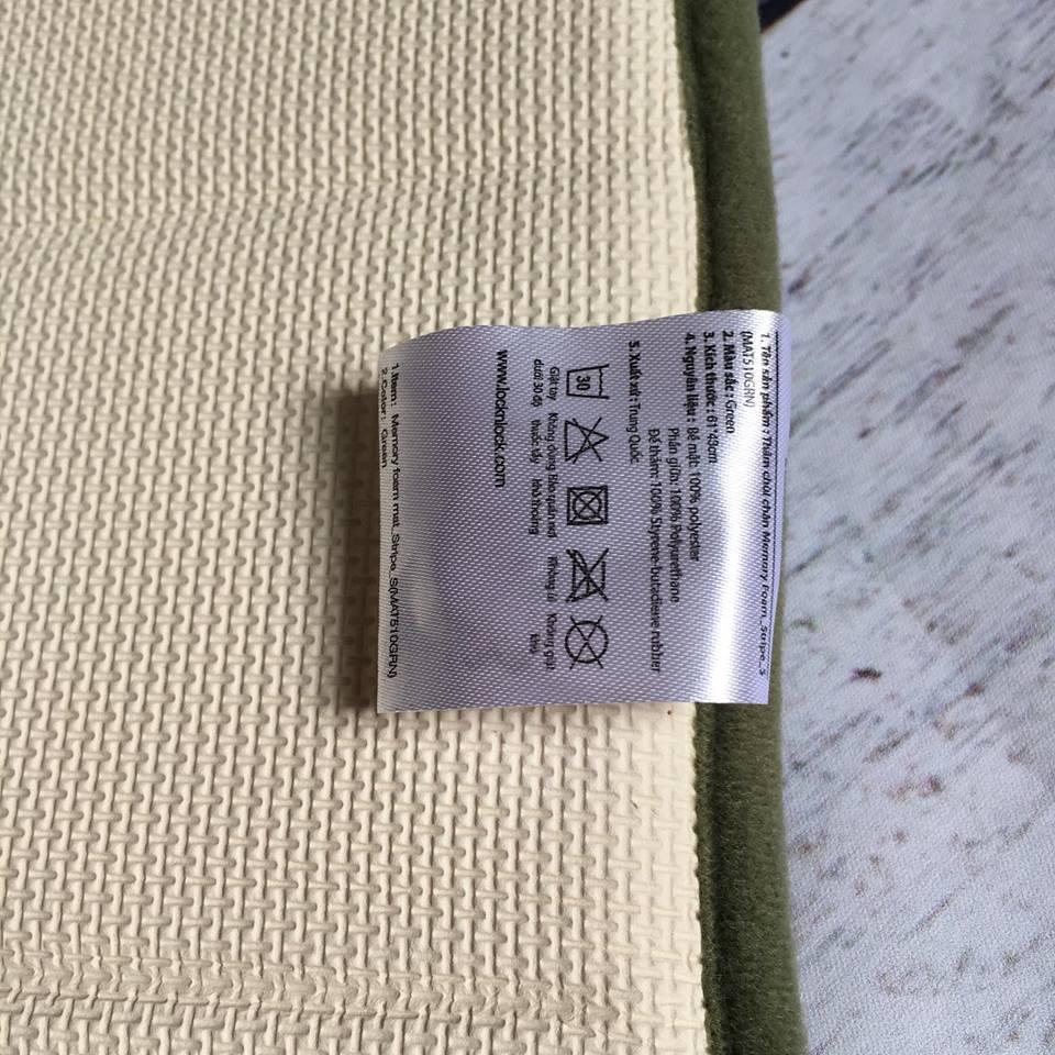 [HCM]Thảm Lau Chân Lock&Lock Memory Foam Size S MAT510