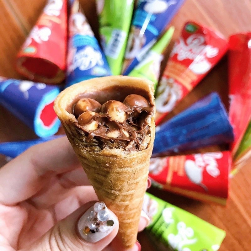 Bánh ốc quế nhân kem socola Risen Mỹ - 320g