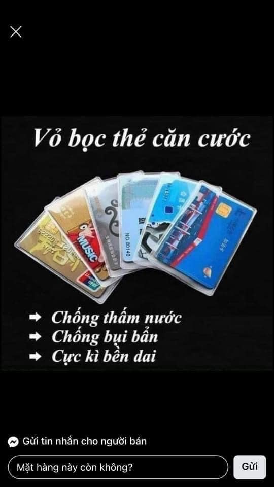 VỎ BỌC THẺ CĂN CƯỚC - Sét 10 vỏ bọc căn cước công dân