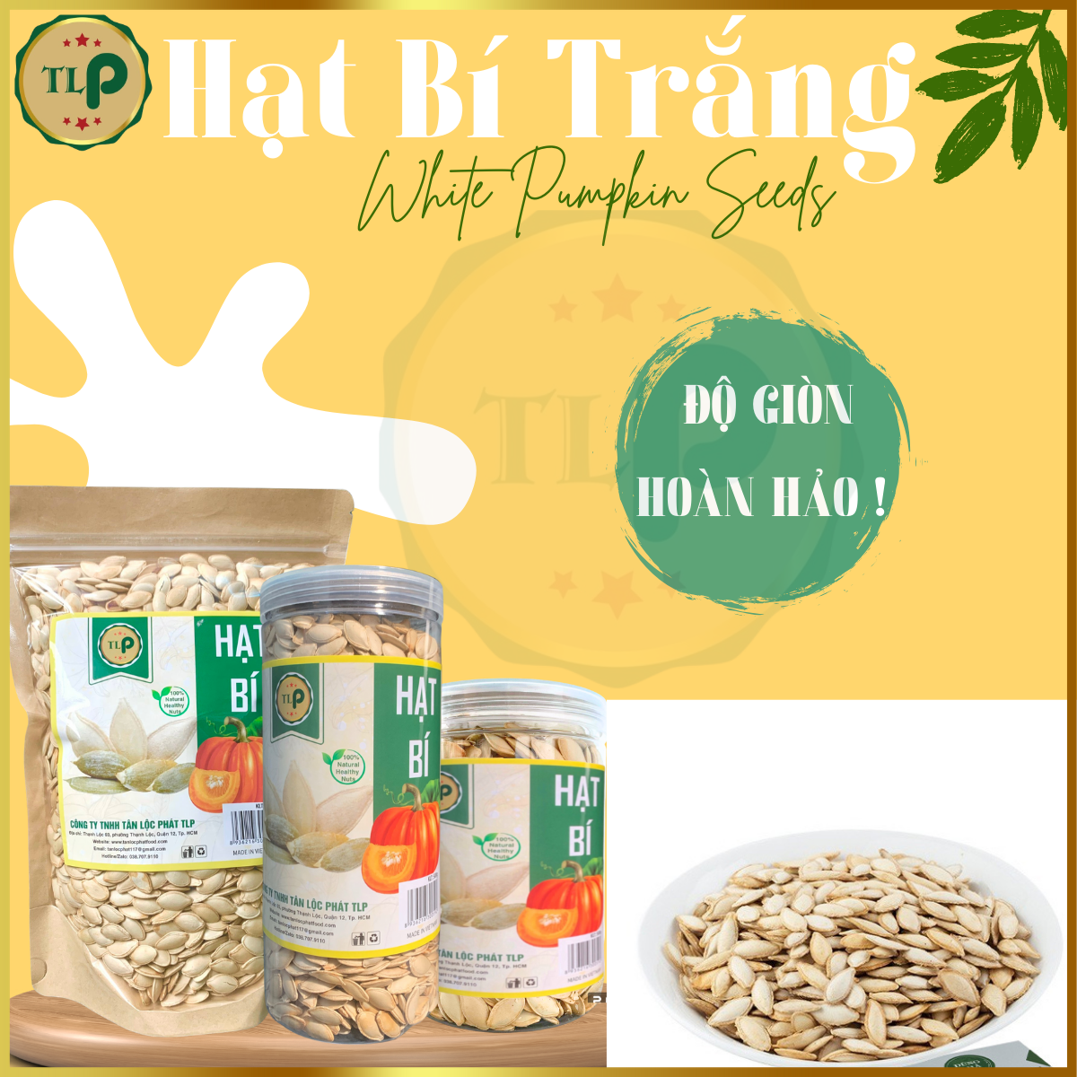 HẠT BÍ TRẮNG TÂN LỘC PHÁT - HŨ 500G