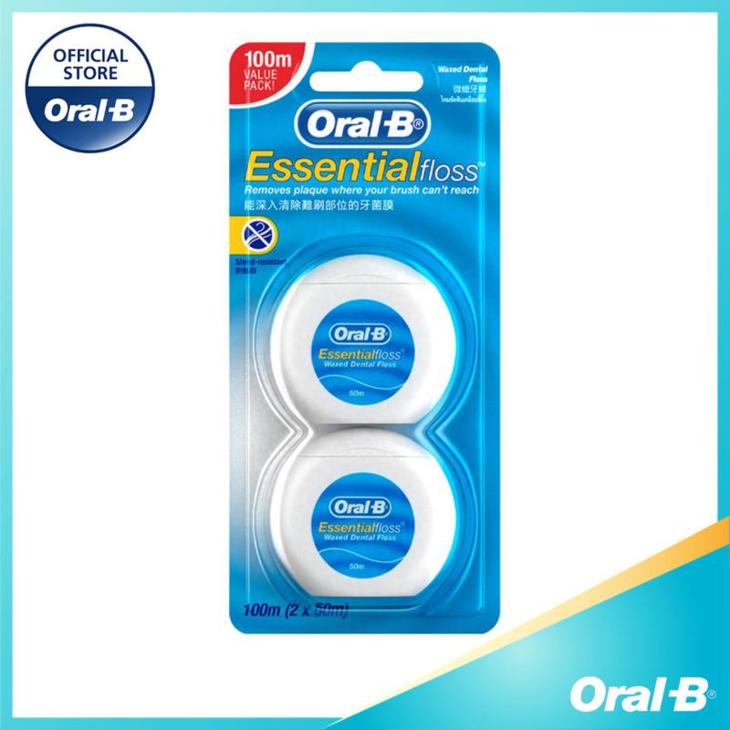 [28.04-02.05 Tặng 1 Whisper cotton + 1 Ariel 360g đơn 159k ] Chỉ Nha Khoa Oral-B Essential Menthol 100M (50m x 2)