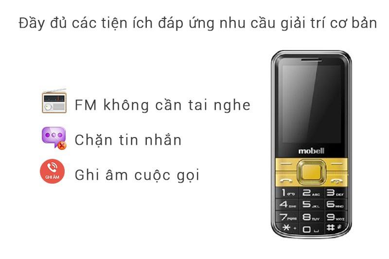 Điện thoại Mobell M389 2 sim mới Fullbox Bảo hành 12 tháng