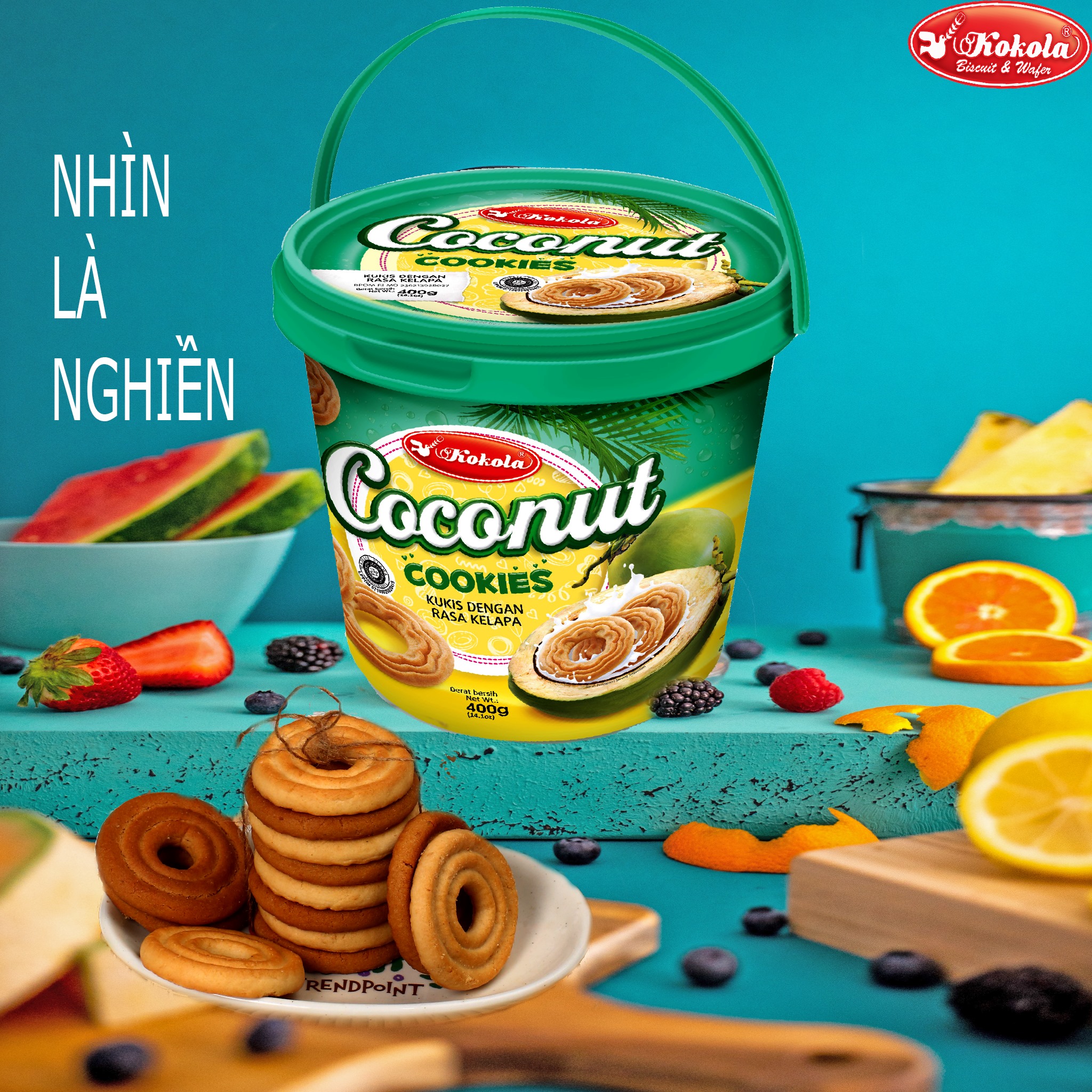 [HCM]COMBO 02 hộp - BÁNH QUY XÔ KOKOLA (400G)