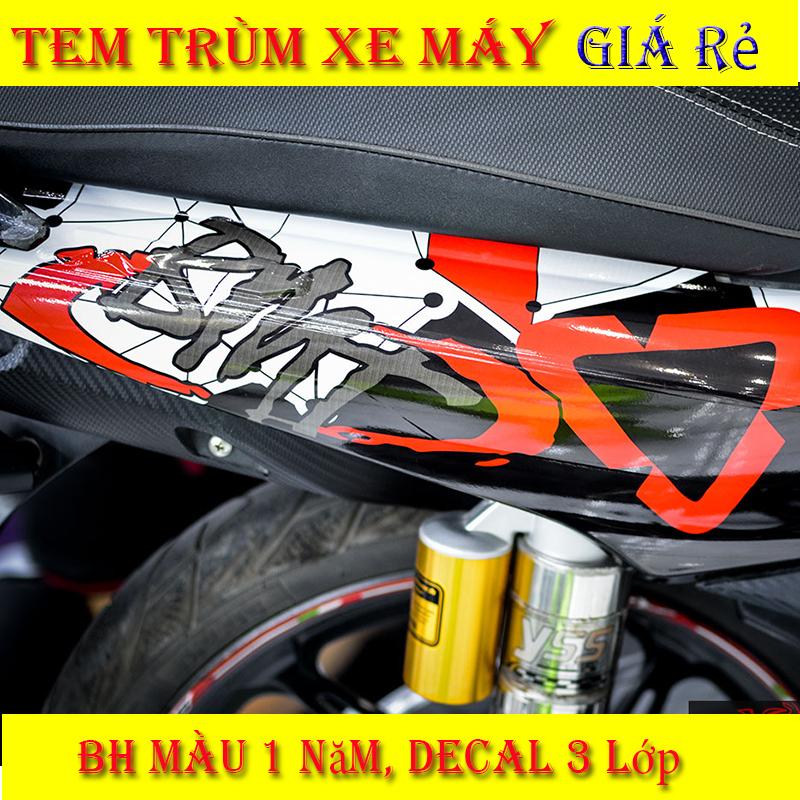 Tem Trùm Xe Jupiter Đen Trắng Cực Độc