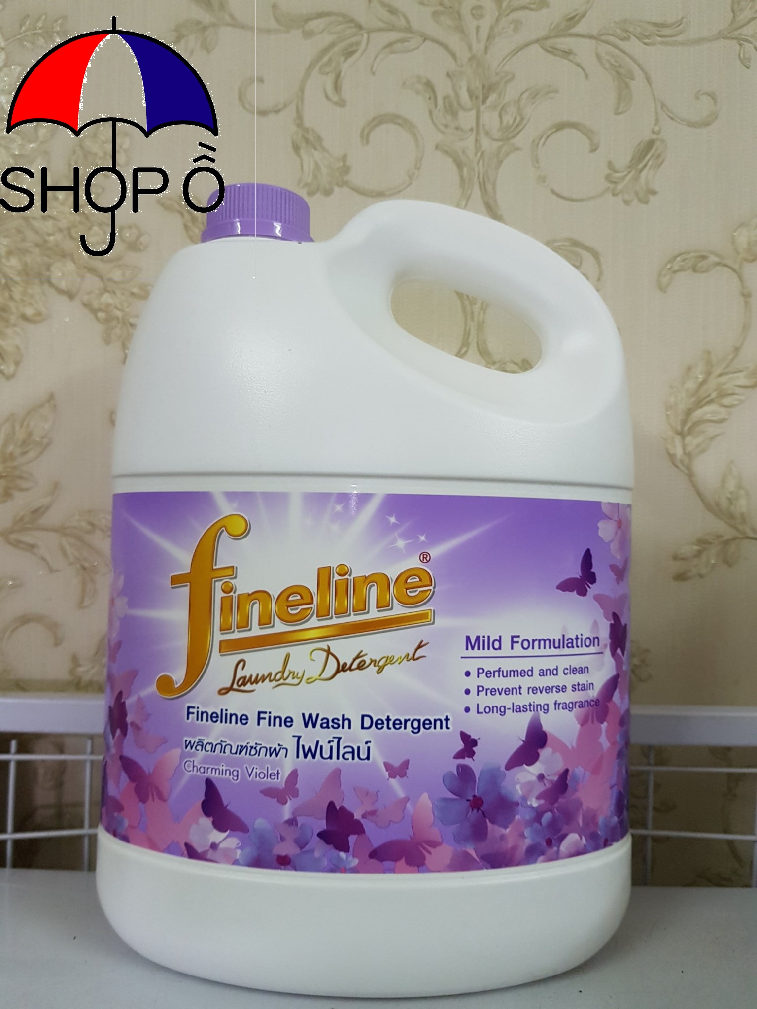 Combo 2 can nước giặt Fineline 3000ml màu tím