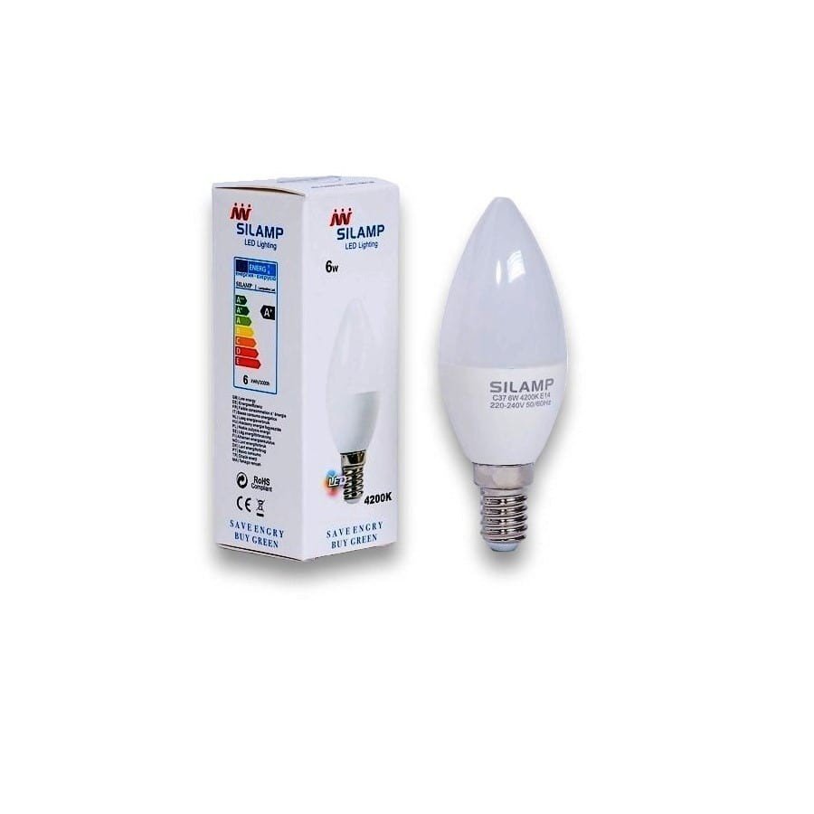 Bóng đèn led C37 ĐUI E14 Công suất 6w -  Bóng đèn nến
