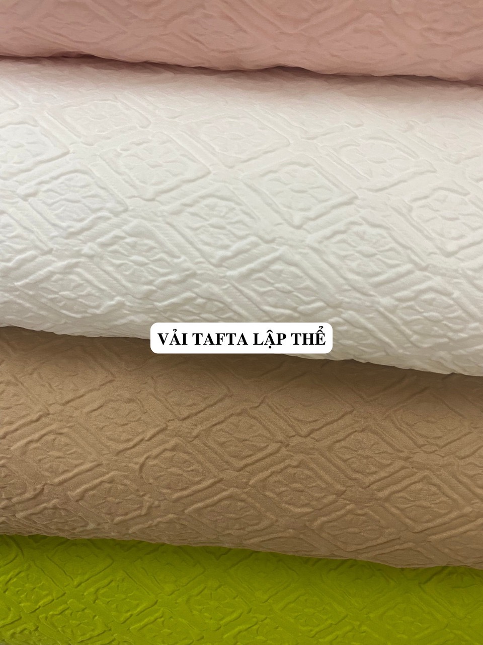 Vải Gấm Tafta Lập Thể