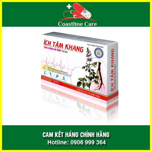 Ích Tâm Khang hỗ trợ tim mạch hộp 30 viên - CLC Pharmacy