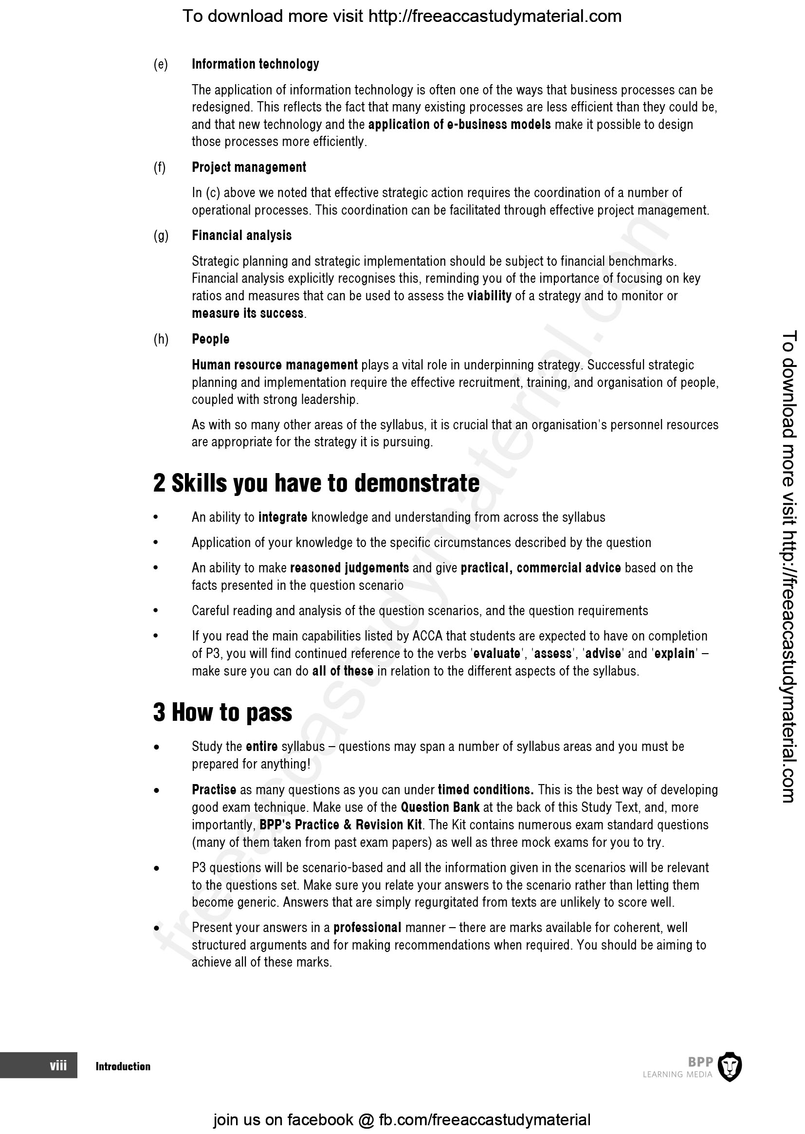 ACCA P3 Business Analysis Study Text - Hanoi Book Store