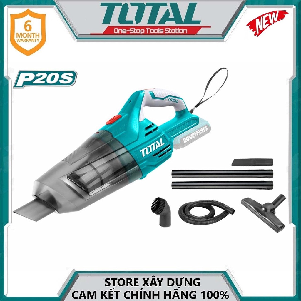 Máy hút bụi pin 20v e20 0,7l total tvlie2001- hàng chính hãng