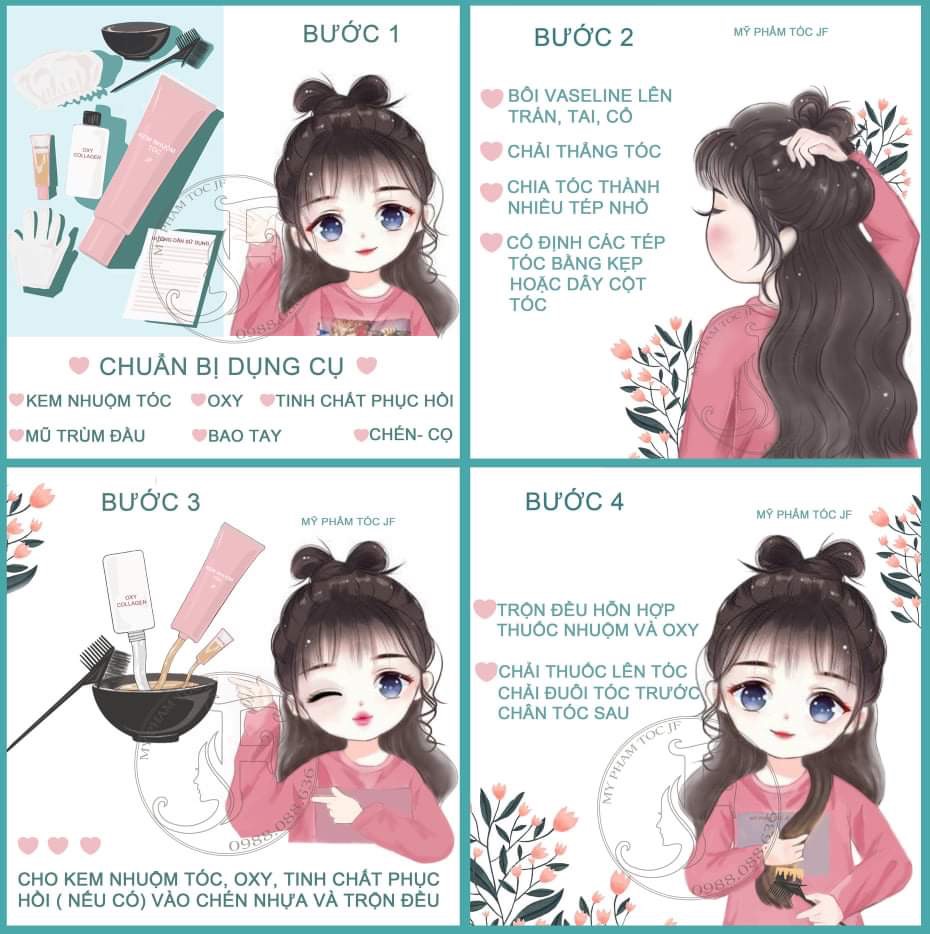 THUỐC NHUỘM TÓC ĐEN TUYỀN- TẶNG OXY