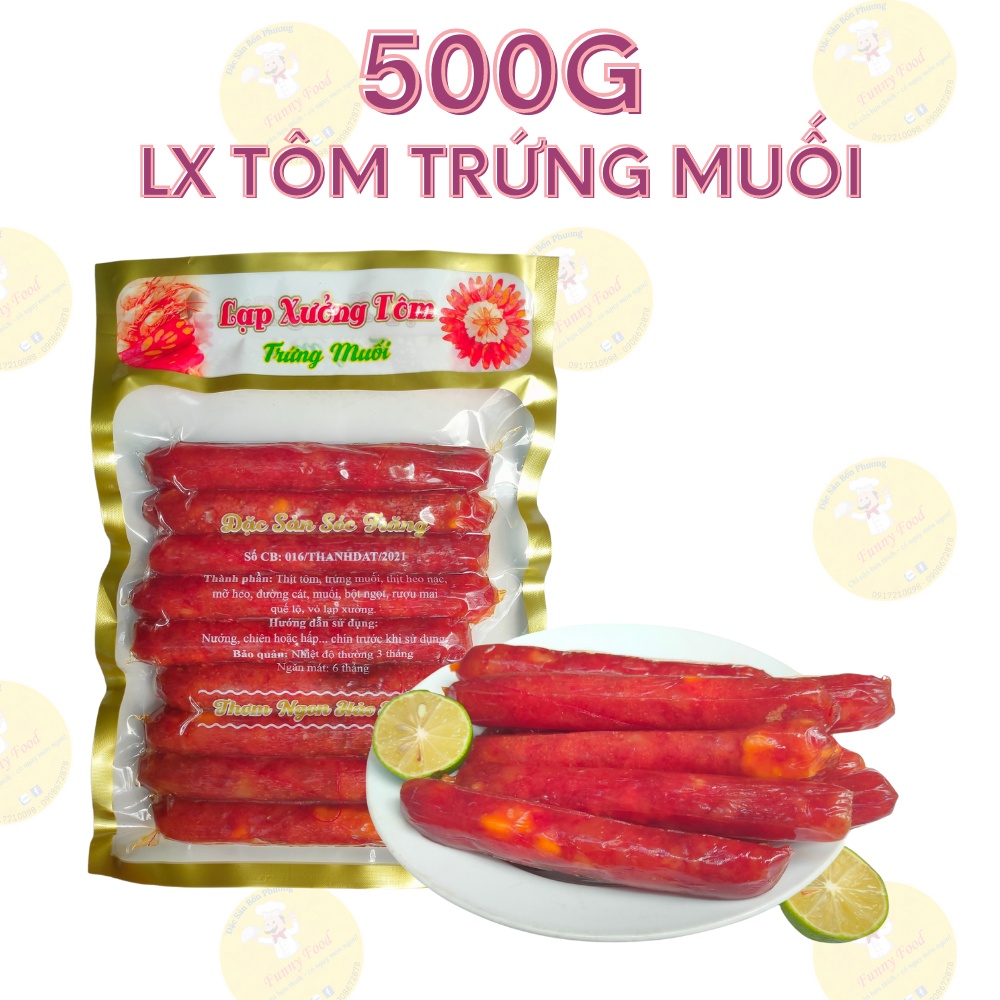 Lạp xưởng mai quế lộ Lương Trân ( đặc sản Sóc.Trăng) 500g