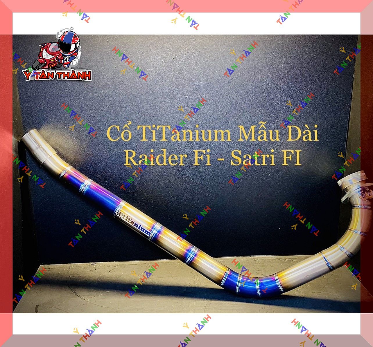 Cổ pô titan satria raider Fi mẫu dài MS 07