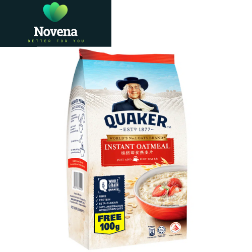 Bột Yến Mạch Quaker 100% Nguyên Cám  - Ăn liền
