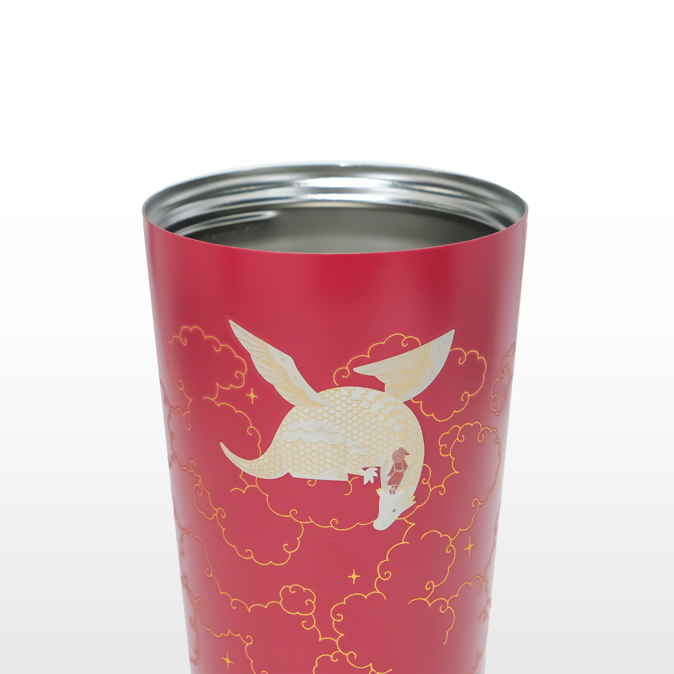 Ly Starbucks Cold Cup 15Oz (444ml) SS DRAGON N KEEPER ON CLOUD