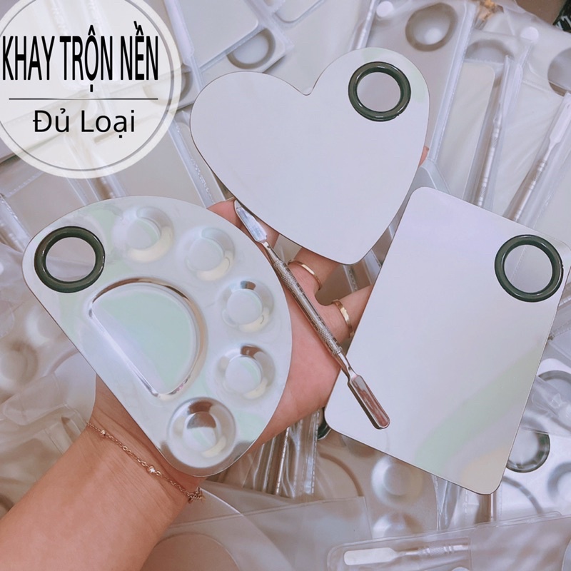 Khay Trộn Mix Kem Nền Pha Son Đa Năng