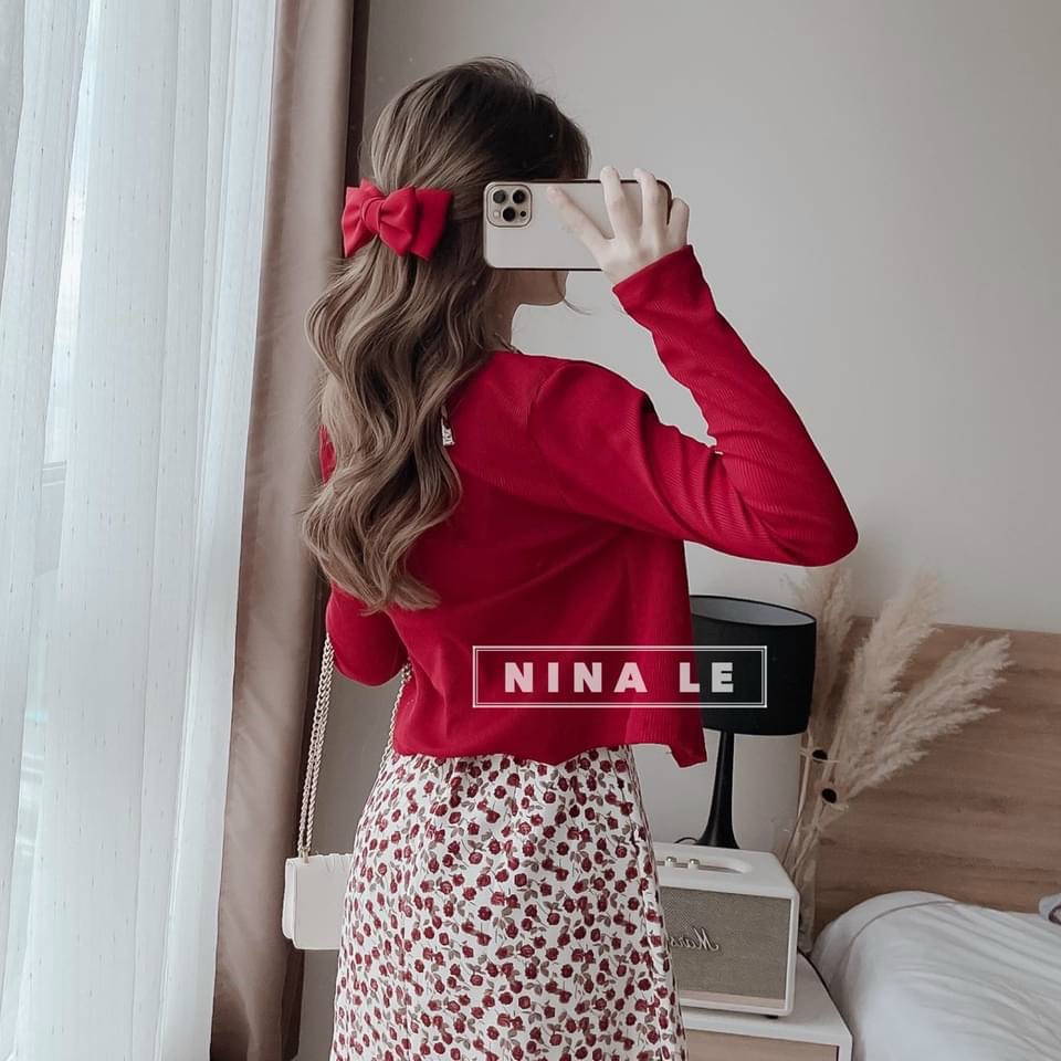 ĐẦM LỤA NÚT BỌC KÈM KHOÁC THUN GÂN SIÊU ĐẸP (CÓ HÌNH THẬT)