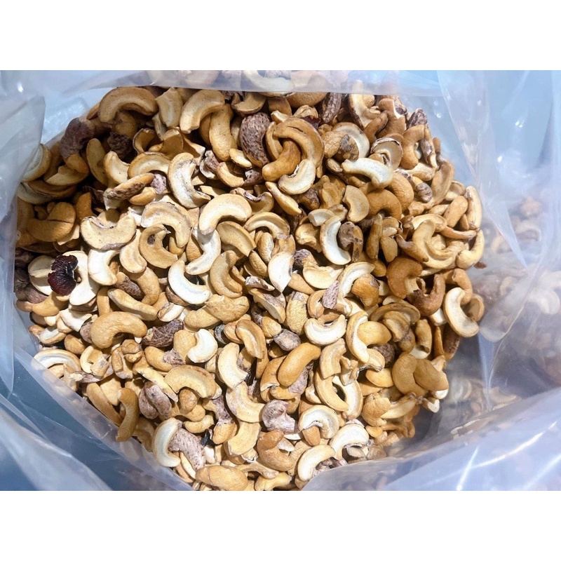 1kg Hạt Điều Rang Muối Bình Phước Vỡ Loại A( còn vỏ lụa)