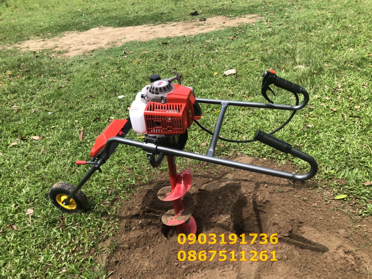 Máy đào hố trồng chuối -  Máy khoan đất trồng cây.