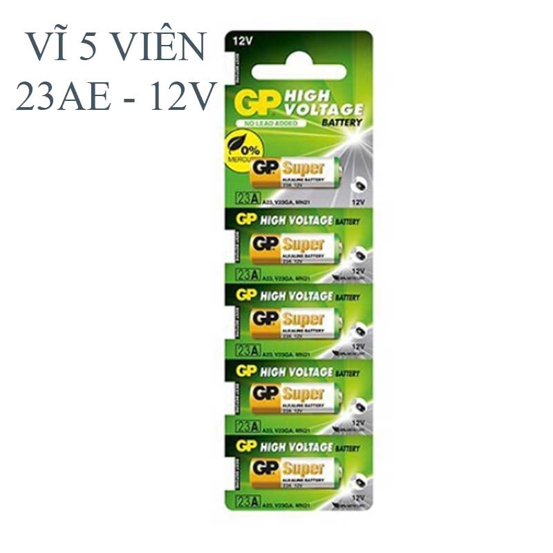 Pin 12v 23a-27a gp super dung lượng cao vĩ 5 viên