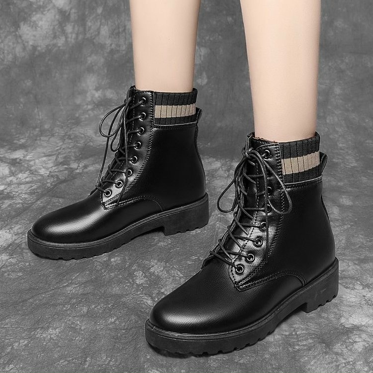 Giày bốt cổ cao nữ - Free ship - Giày boot nữ đẹp