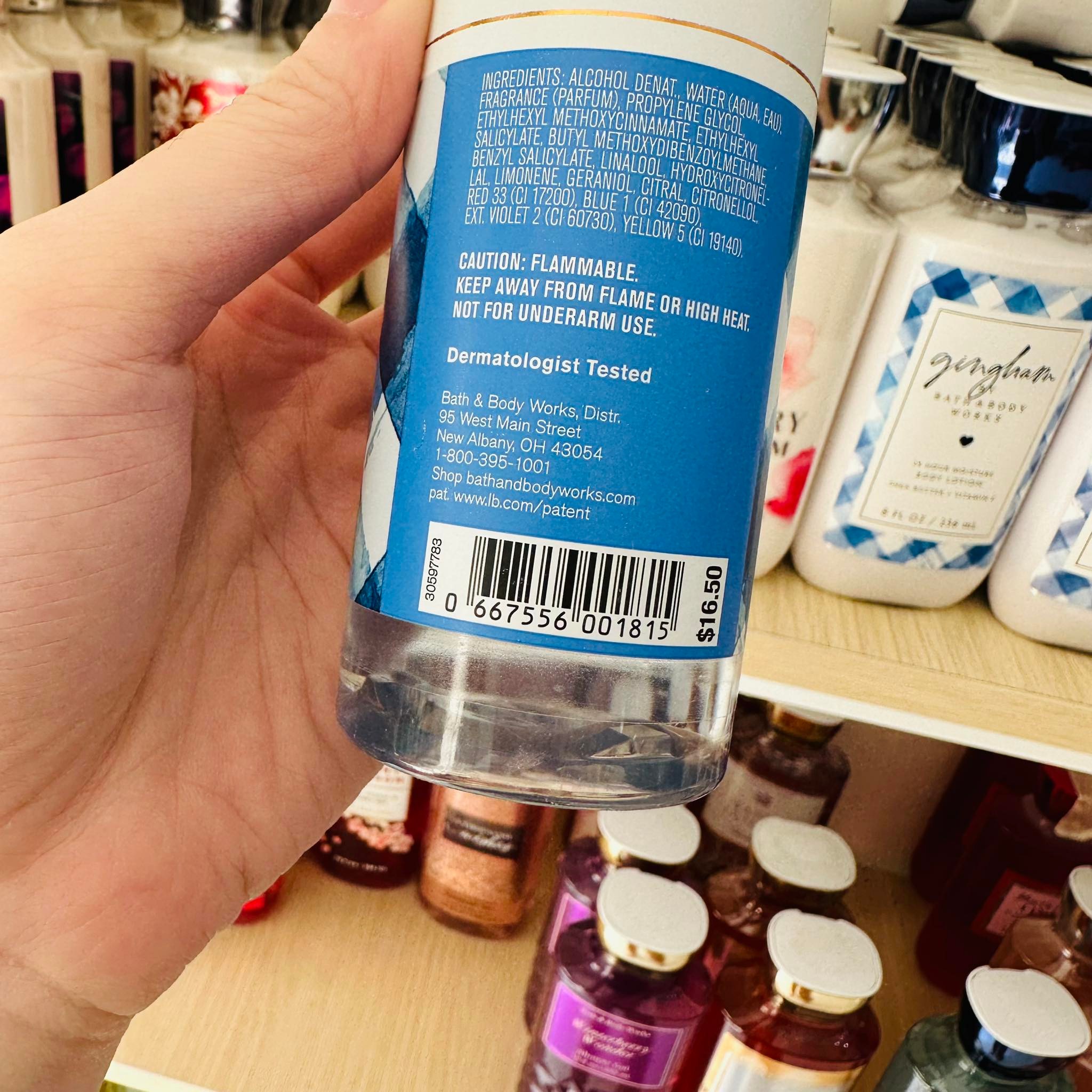 [SaigonScent] Xịt thơm toàn thân Bath & Body Works Body Mist GINGHAM 236mL