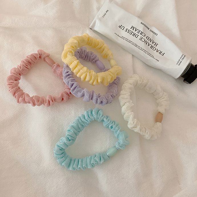 [LIN] Scrunchies Nhỏ Cột Tóc Buộc Tóc Màu Pastel