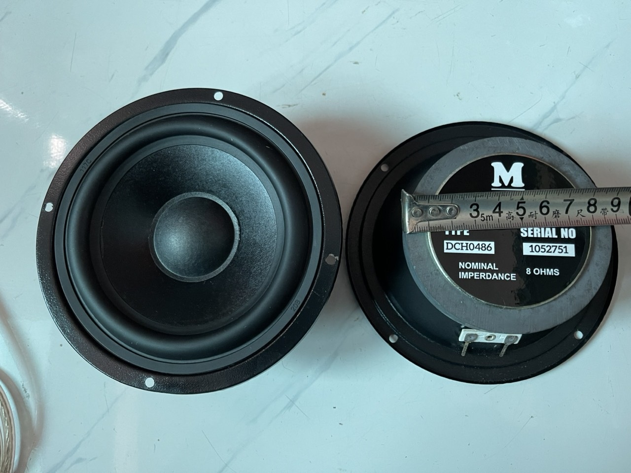 Loa mid 12cm m - audio từ 90 coil 19 gân cao su toàn vành 14.5 cm - giá 2 loa - loa trung cao cấp - loa trung kín