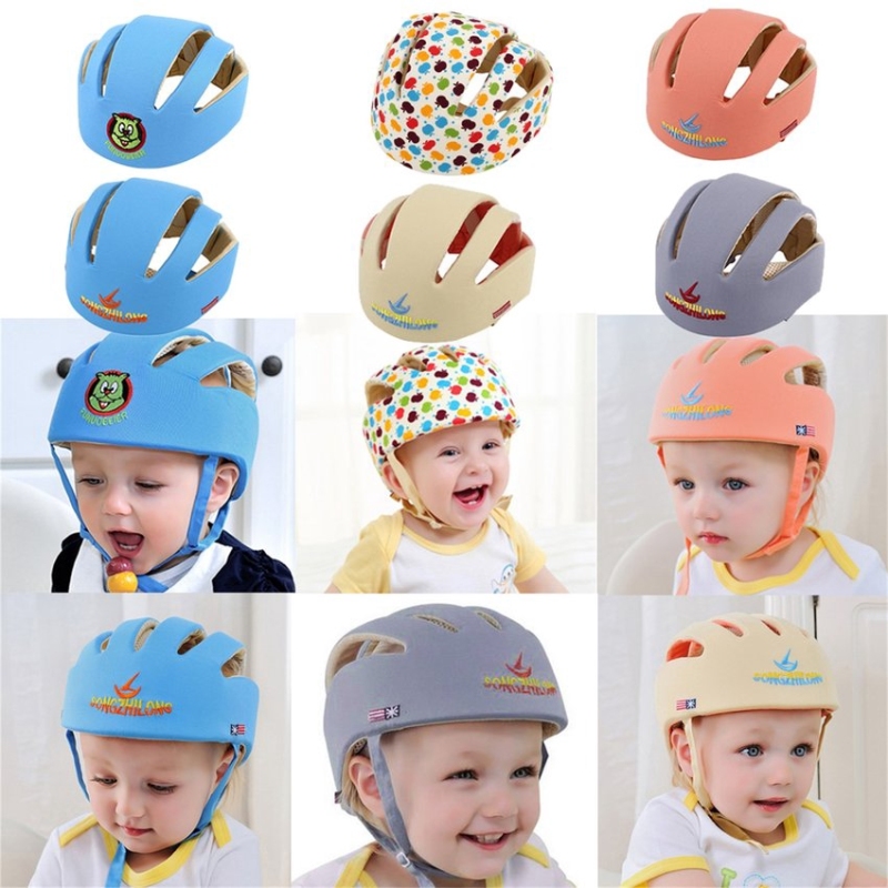 Mũ bảo vệ đầu đa năng - Nón bảo hiểm bảo vệ đầu cho bé tập bò/ tập đi/ chạy xe đạp/ ngồi xe máy - Hàng Việt Nam