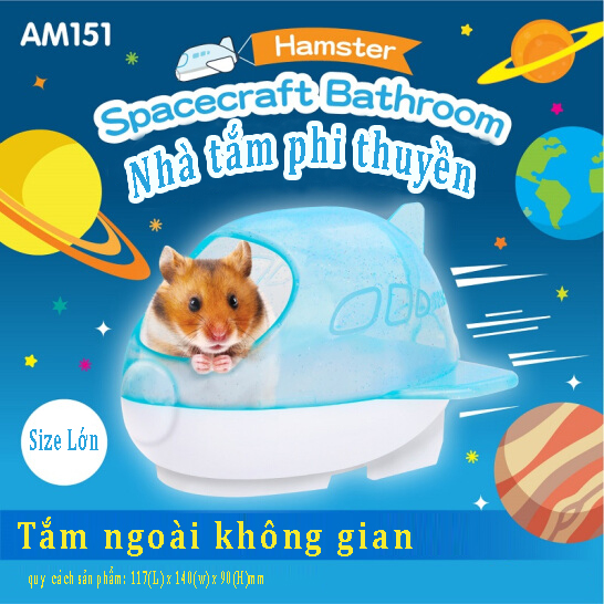 [HCM]Nhà tắm cho hamster - tàu vũ trụ