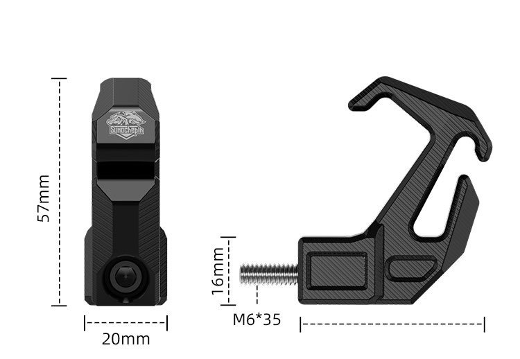 Móc Treo cho xe máy moto CNC HV6 ( giá 1 cái )