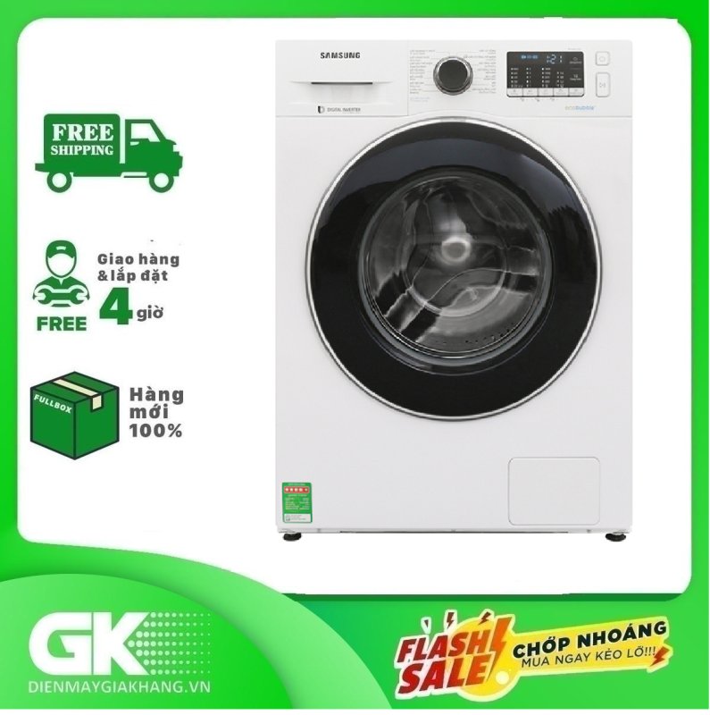 Máy giặt Samsung Inverter 9 kg WW90J54E0BW/SV chính hãng