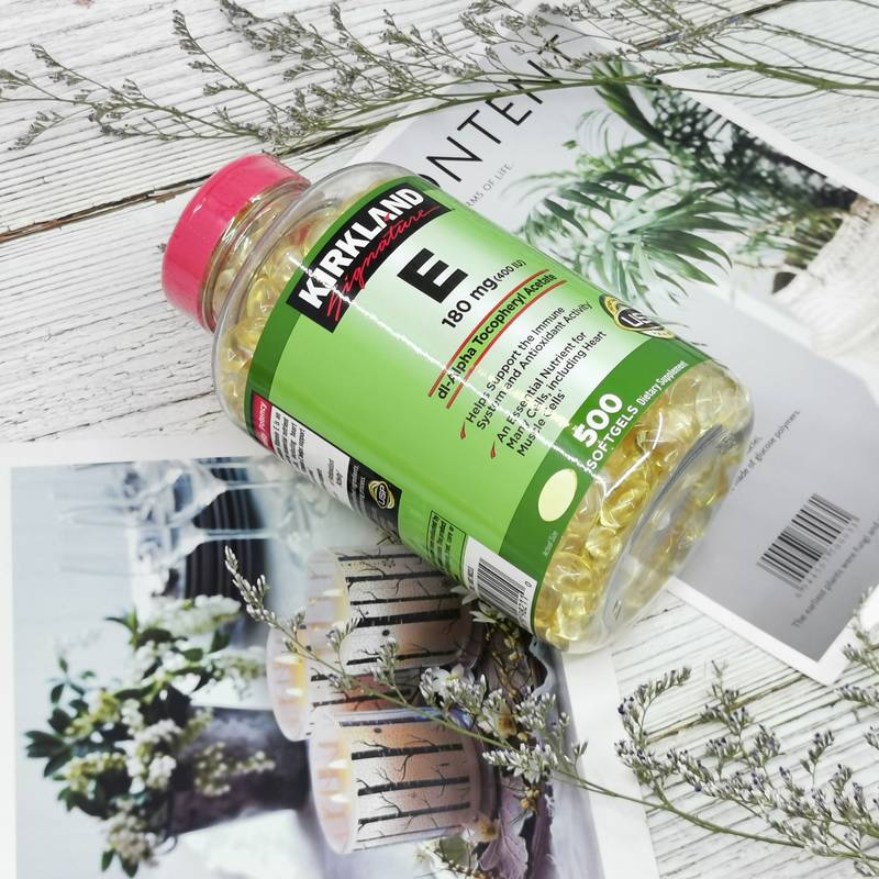 Viên uống bổ sung Vitamin E 400 I.U Kirkland 500 Viên Của Mỹ - Làm đẹp da  ngăn ngừa lão hóa từ bên trong | Lazada.vn