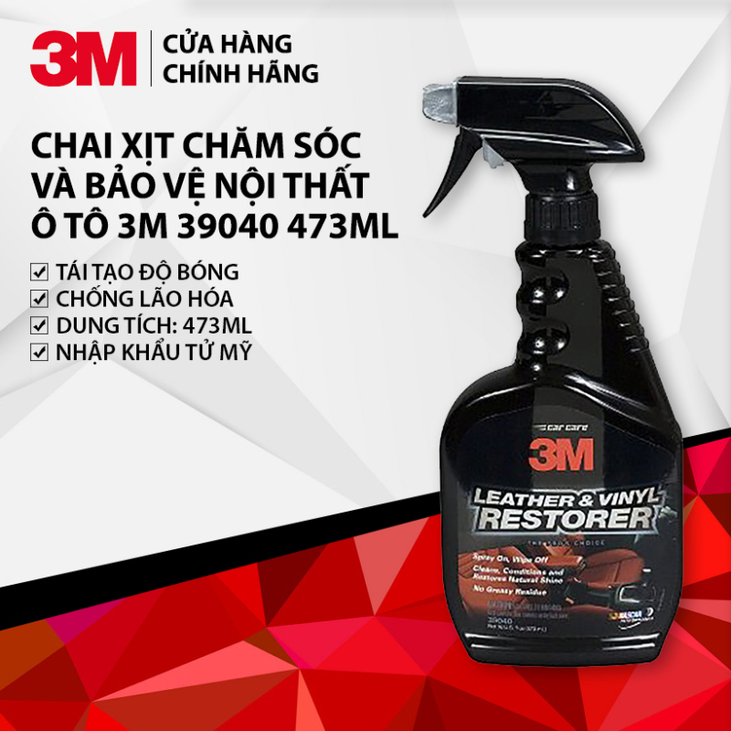 Chai xịt chăm sóc và bảo vệ nội thất ô tô 3M 39040 473ml