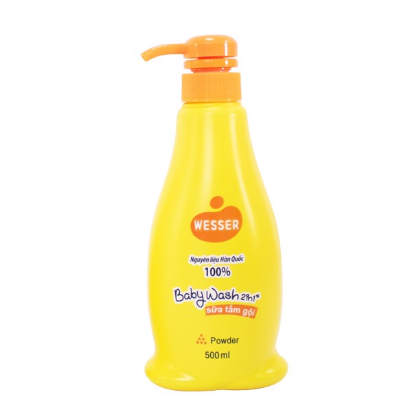 Sữa Tắm Gội WESSER Powder 500ml