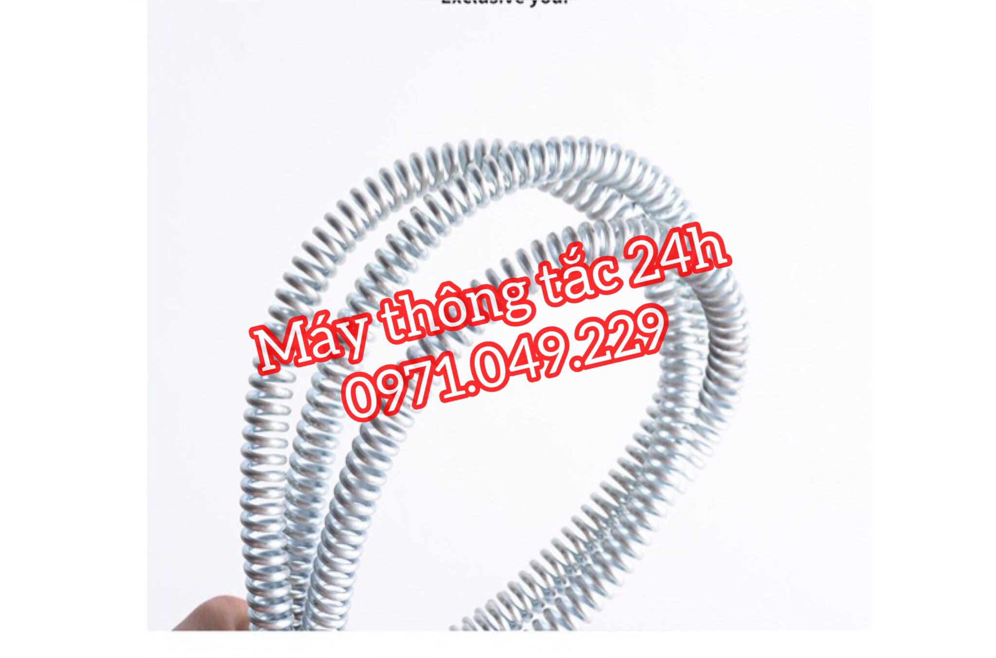 Dây thông tắc cống phi 12 dùng cho máy khoan dài 3m