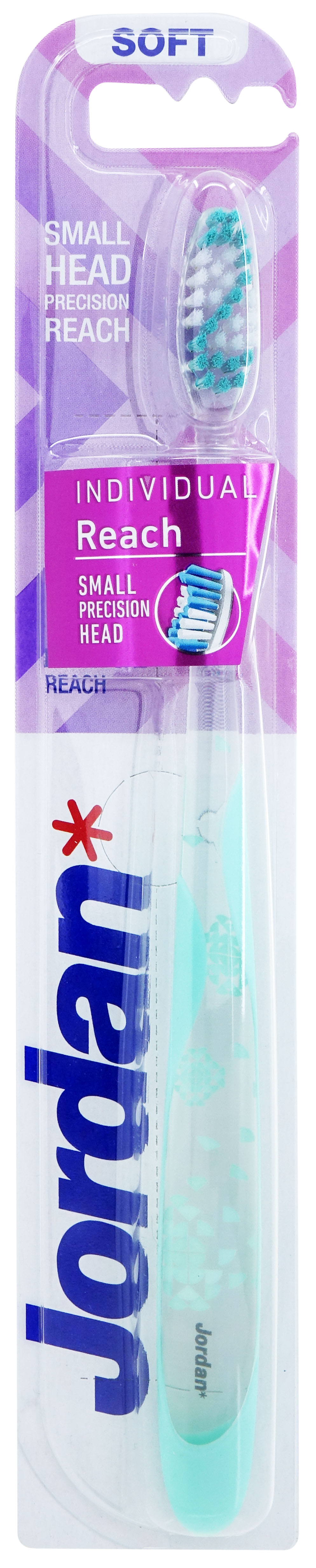 Jordan Combo 2 Bàn chải đánh răng Jordan Individual Reach, Lông mềm chữ S