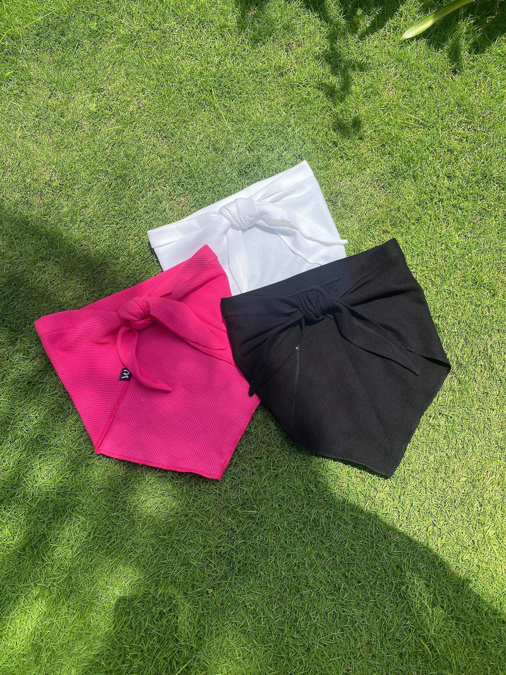 Áo Turban Croptop Cột Dây Lưng