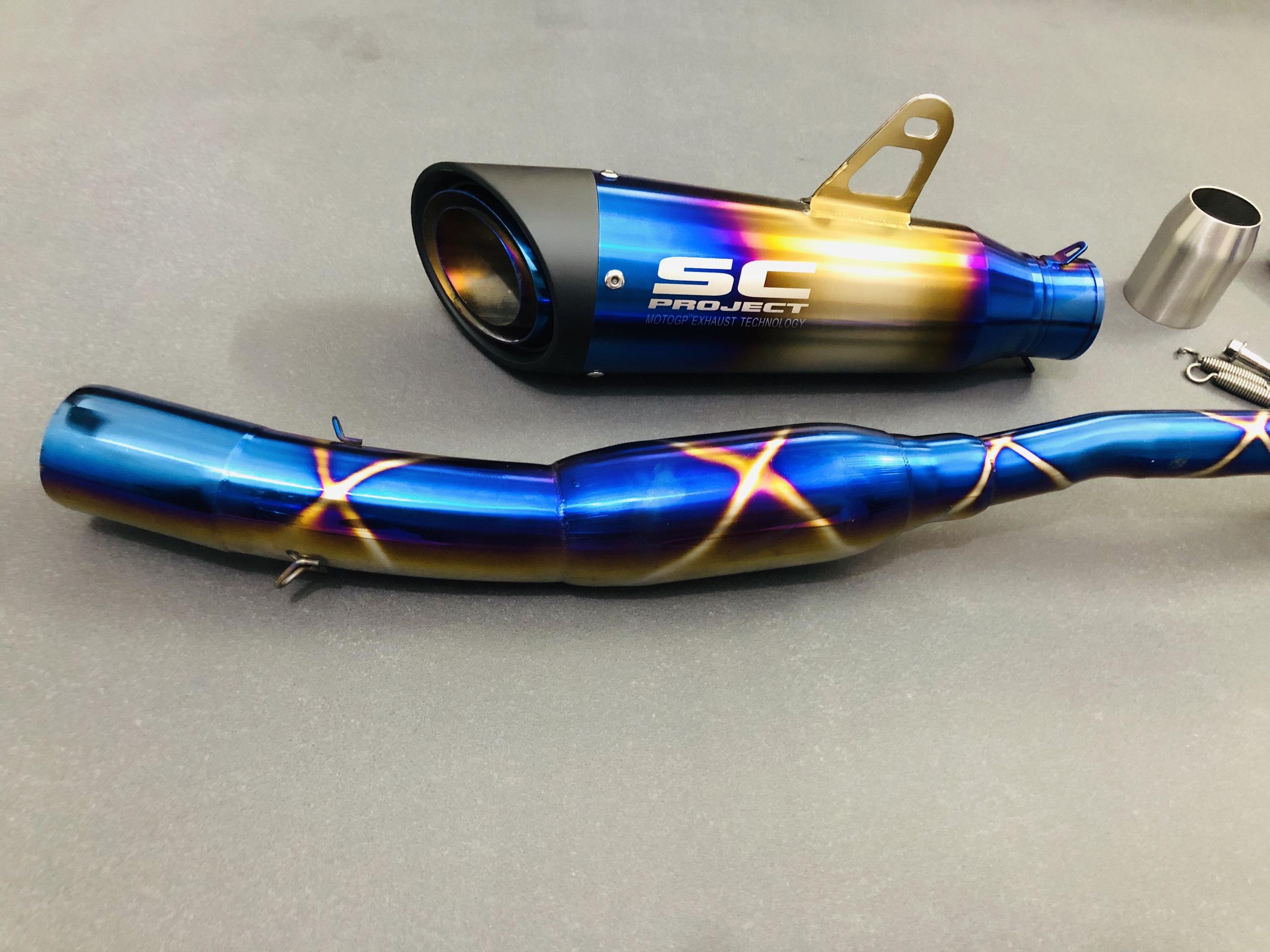 [HCMC] imported high-grade titanium plated SC pipe set for most of the applicable models _ diaphragm