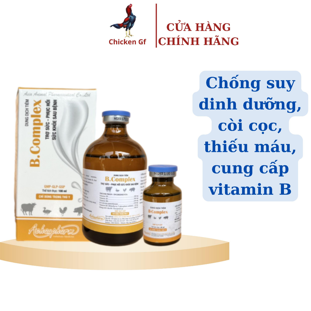 BCOMPLEX Kích Thích Ăn Nhiều Bóng Lông Cho Gà