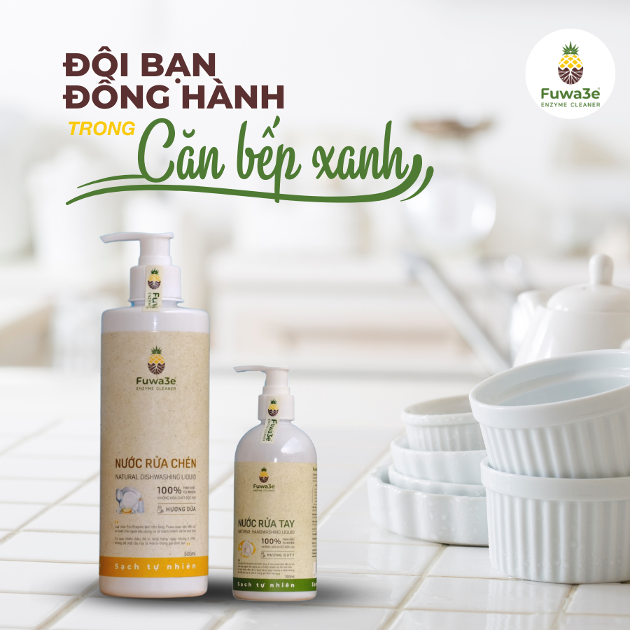Combo Nước Rửa Chén Rửa Tay Fuwa3e