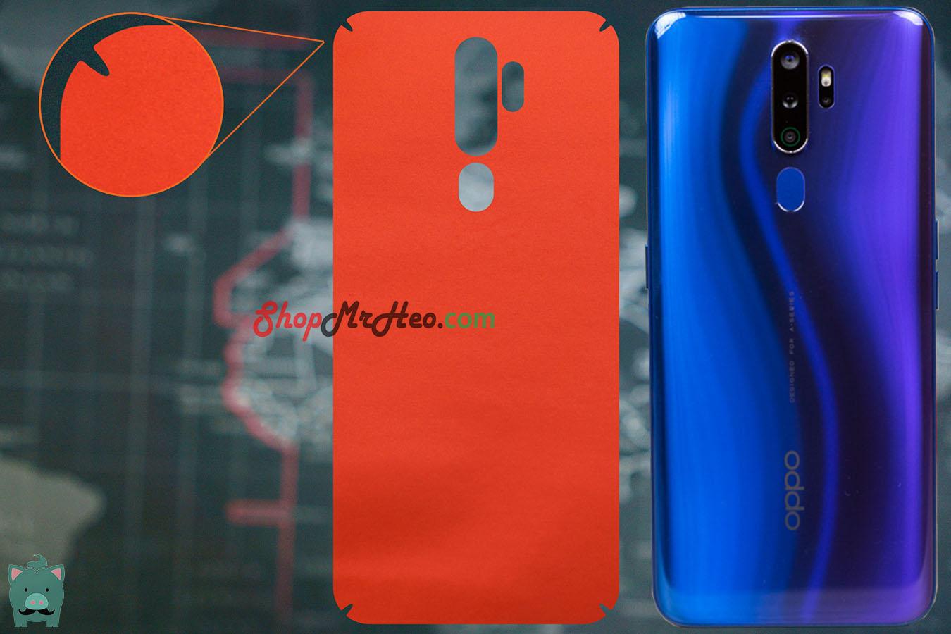 [HCM]Skin Dán Mặt Sau Lưng Vân Nhôm OPPO A5 2020 - OPPO A9 2020