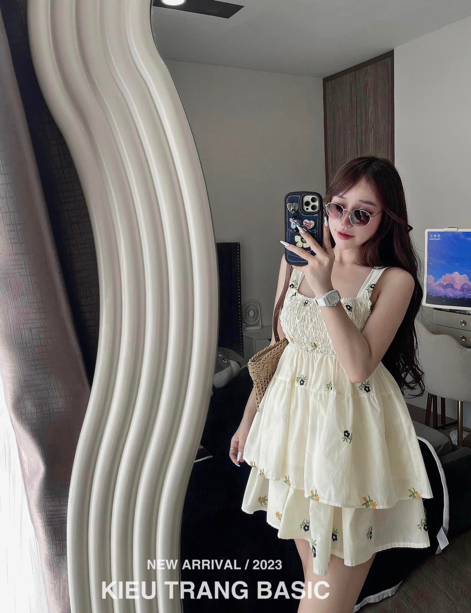 ❤️❤️ Siêu phẩm áo 2 dây hoa rúm ngực mix chân váy xòe 3 tầng. 😍😍😍 Thêm một sét đồ xinh xắn trẻ trung dành cho các cô nàng bánh bèo nhà mình 🎉🎉-lđ
