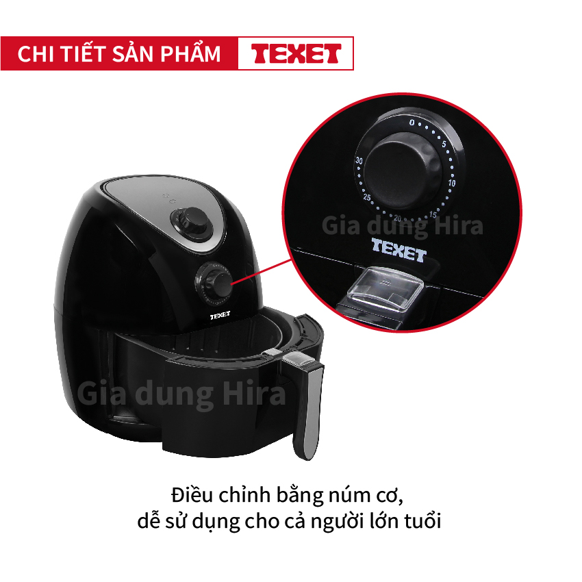 Nồi chiên không dầu TEXET 3,2L AF-611