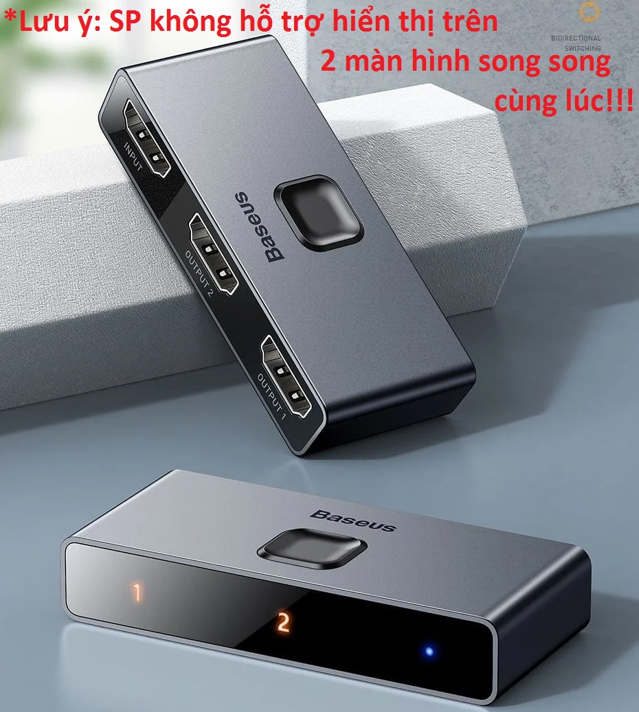 Thiết bị chia cổng HDMI hai chiều Baseus Matrix HDMI Switcher