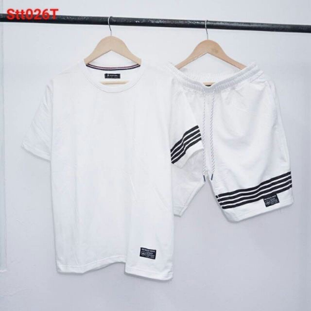 Set đồ bộ áo thun nam quần short thể thao